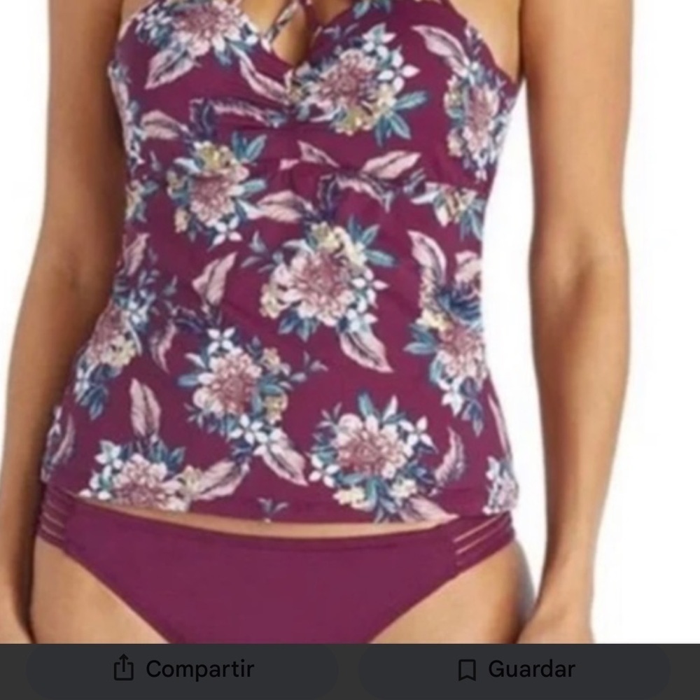 Ambrielle Floral Purple Swimwear